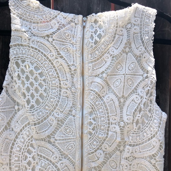 💐PRICE DROP 💐 Crochet Cream A-Line Dress 👗 - Picture 4 of 5